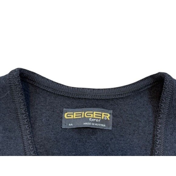 Geiger Tyrol Women’s Pure Wool Vest Button Up Size 44 Quiet Luxury - Austria - Picture 2 of 7